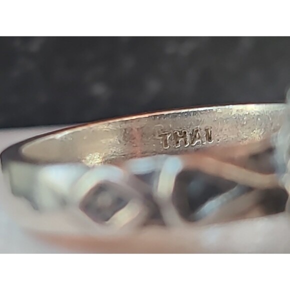 Silpada 925 Sterling Silver Garnet Solitaire Ring, Size US 6.25 Vintage - Picture 7 of 10